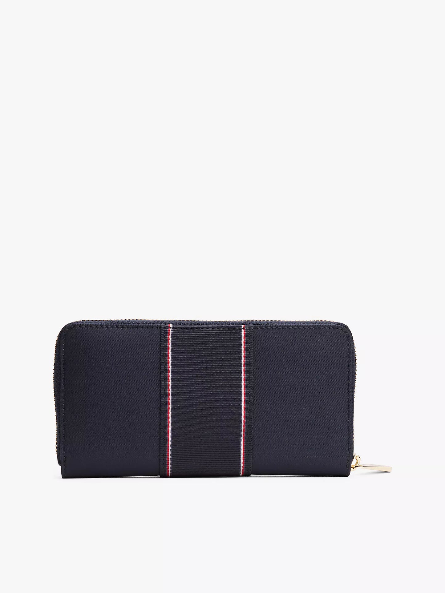 Large Textured Stripe Zip Wallet