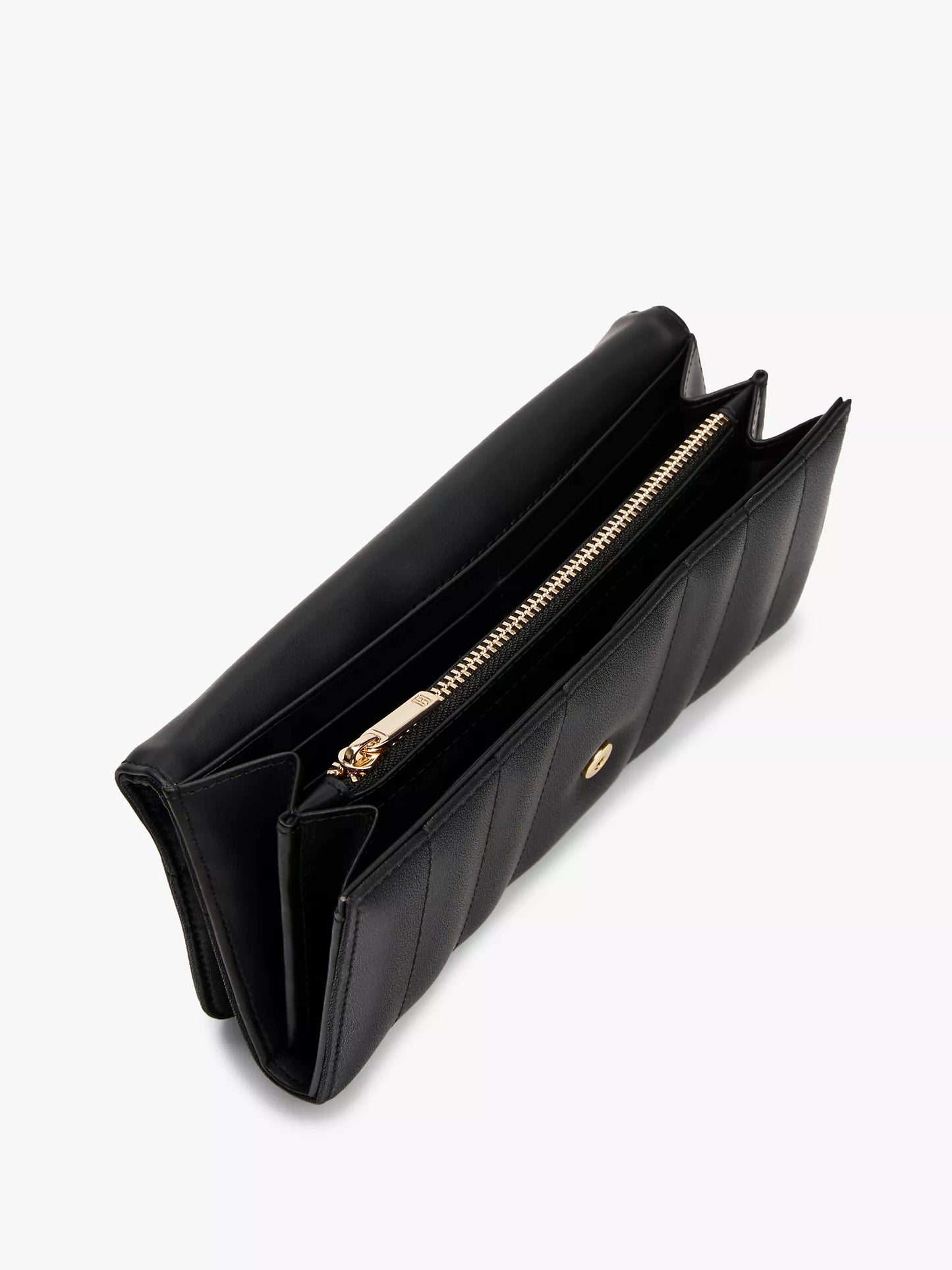 Quilted Snap-Closure Large Wallet