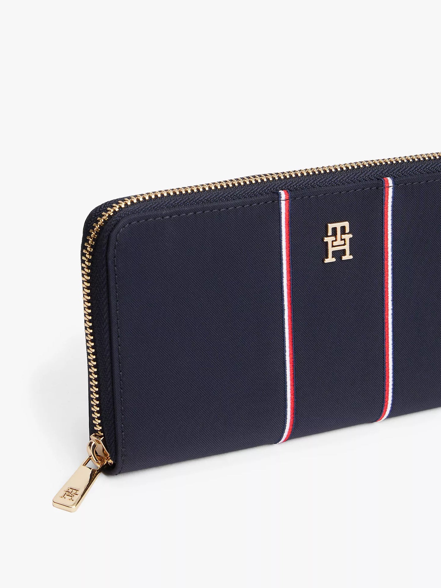 Signature Stripe Zip Wallet