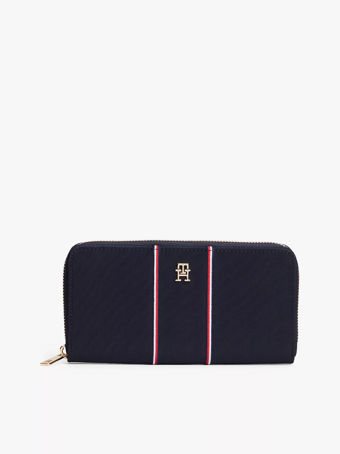 Signature Stripe Zip Wallet