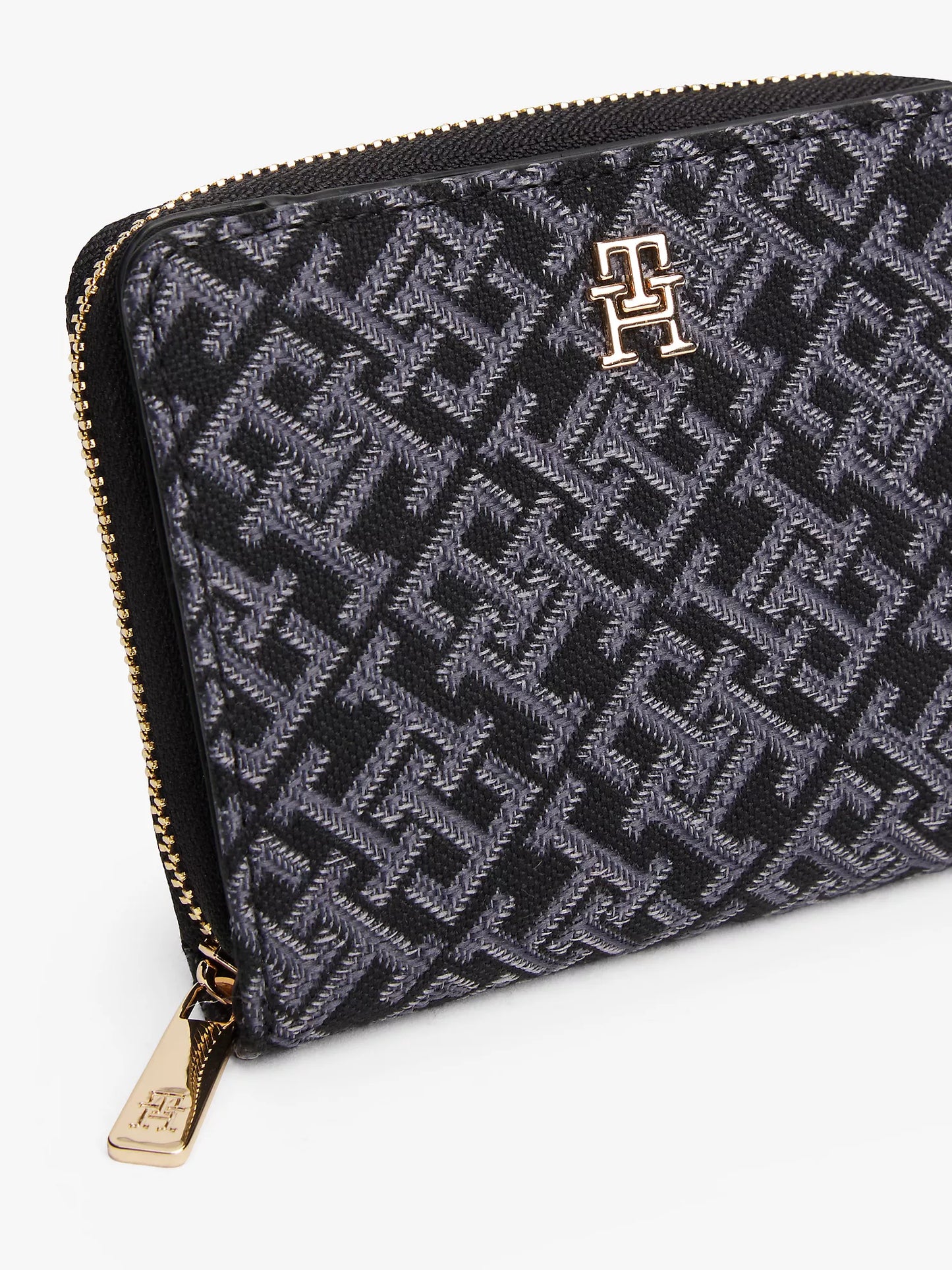 Jacquard Monogram Medium Zip Wallet