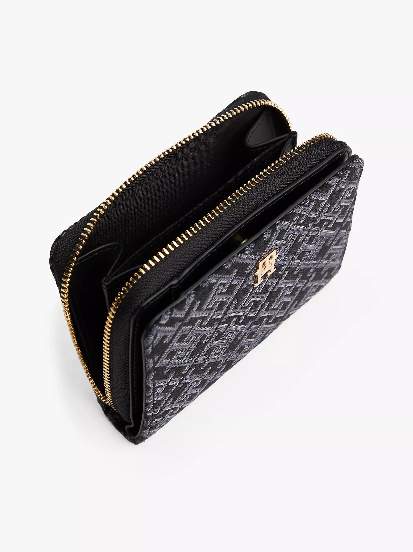 Jacquard Monogram Medium Zip Wallet