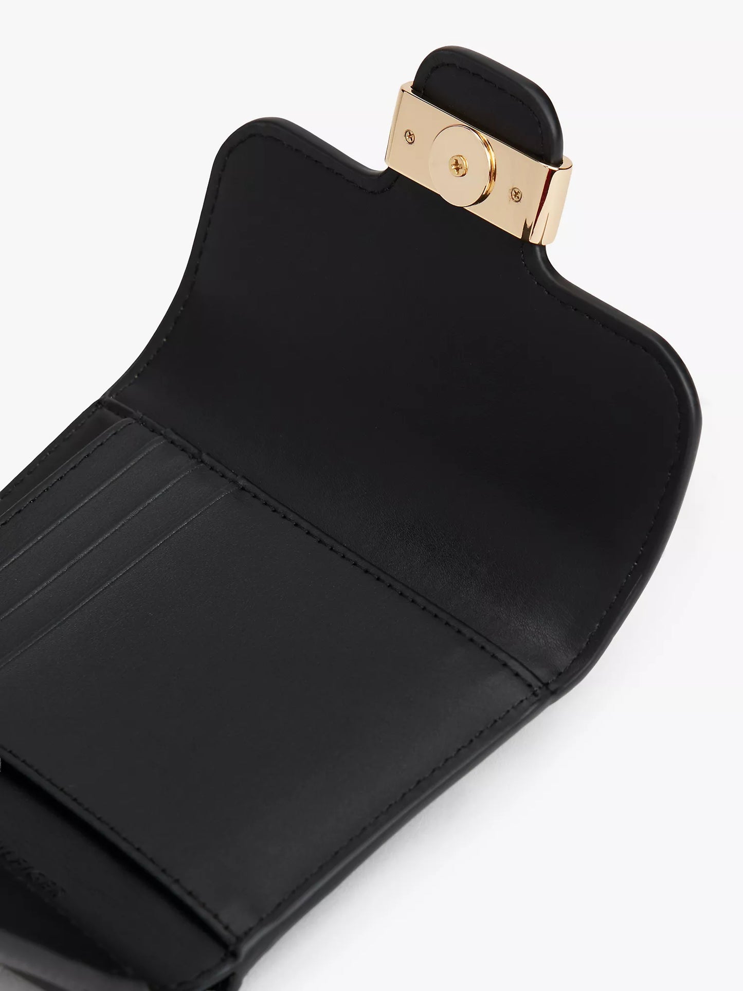Monogram Clasp Smooth Trifold Wallet