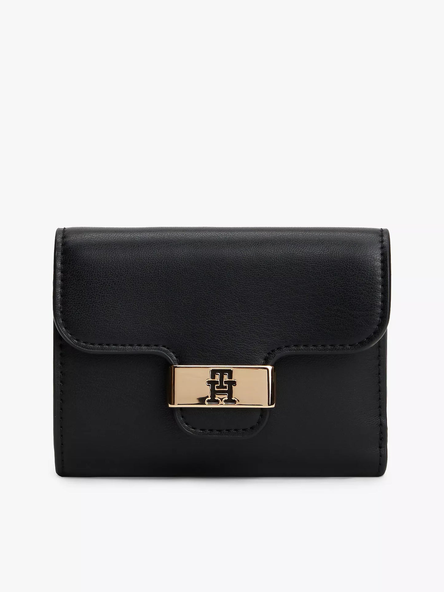 Monogram Clasp Smooth Trifold Wallet