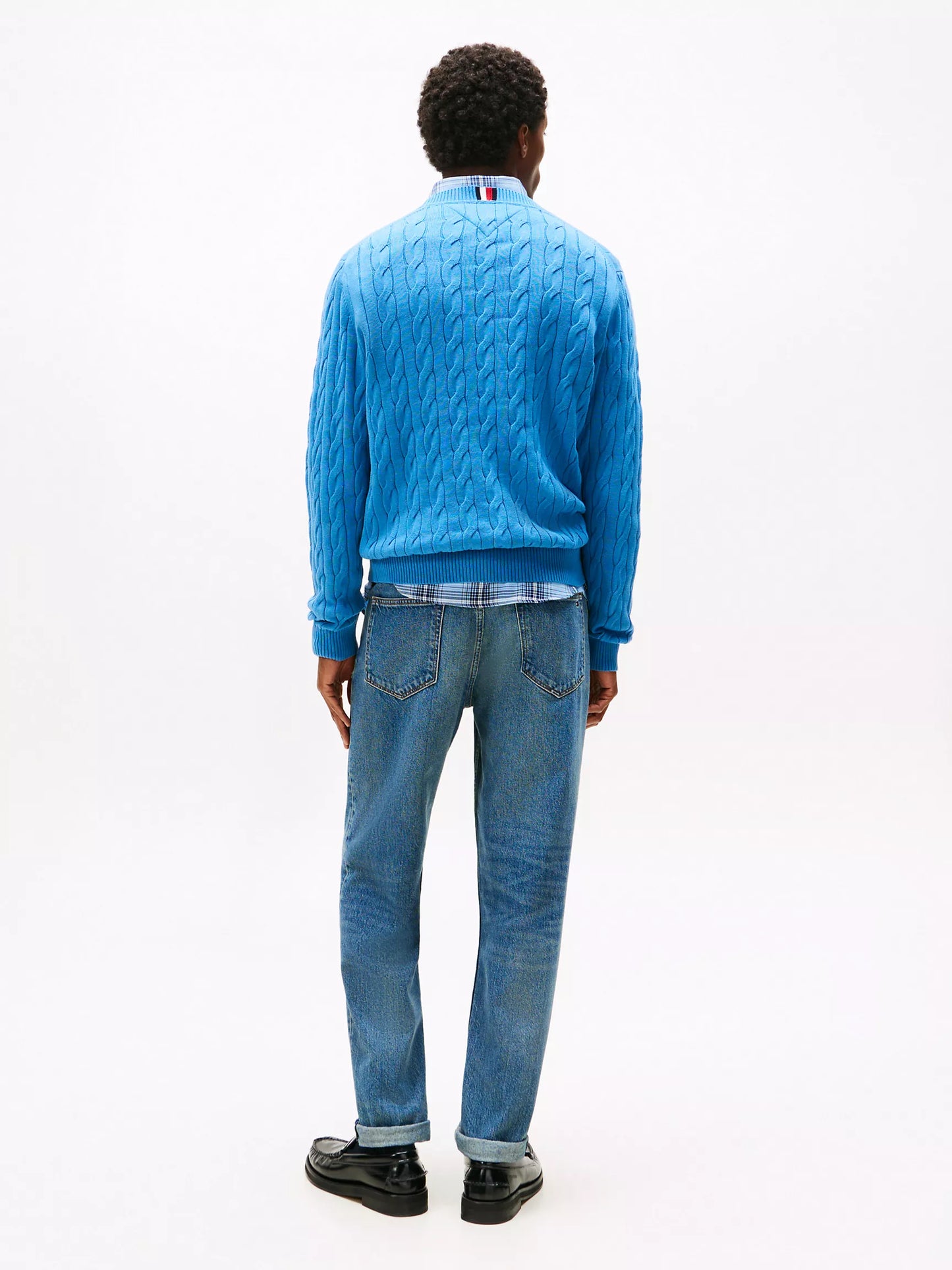 Cable Knit Crewneck Sweater