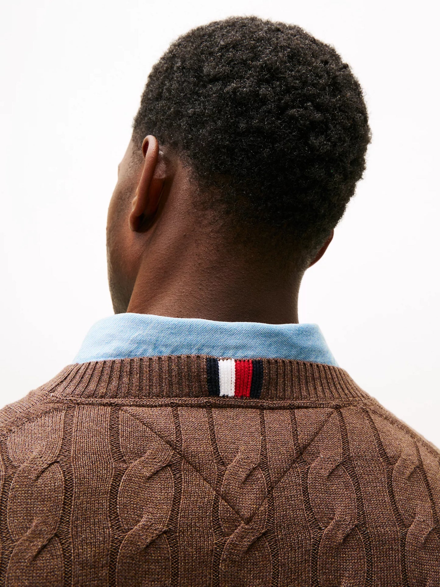 Cable Knit Crewneck Sweater