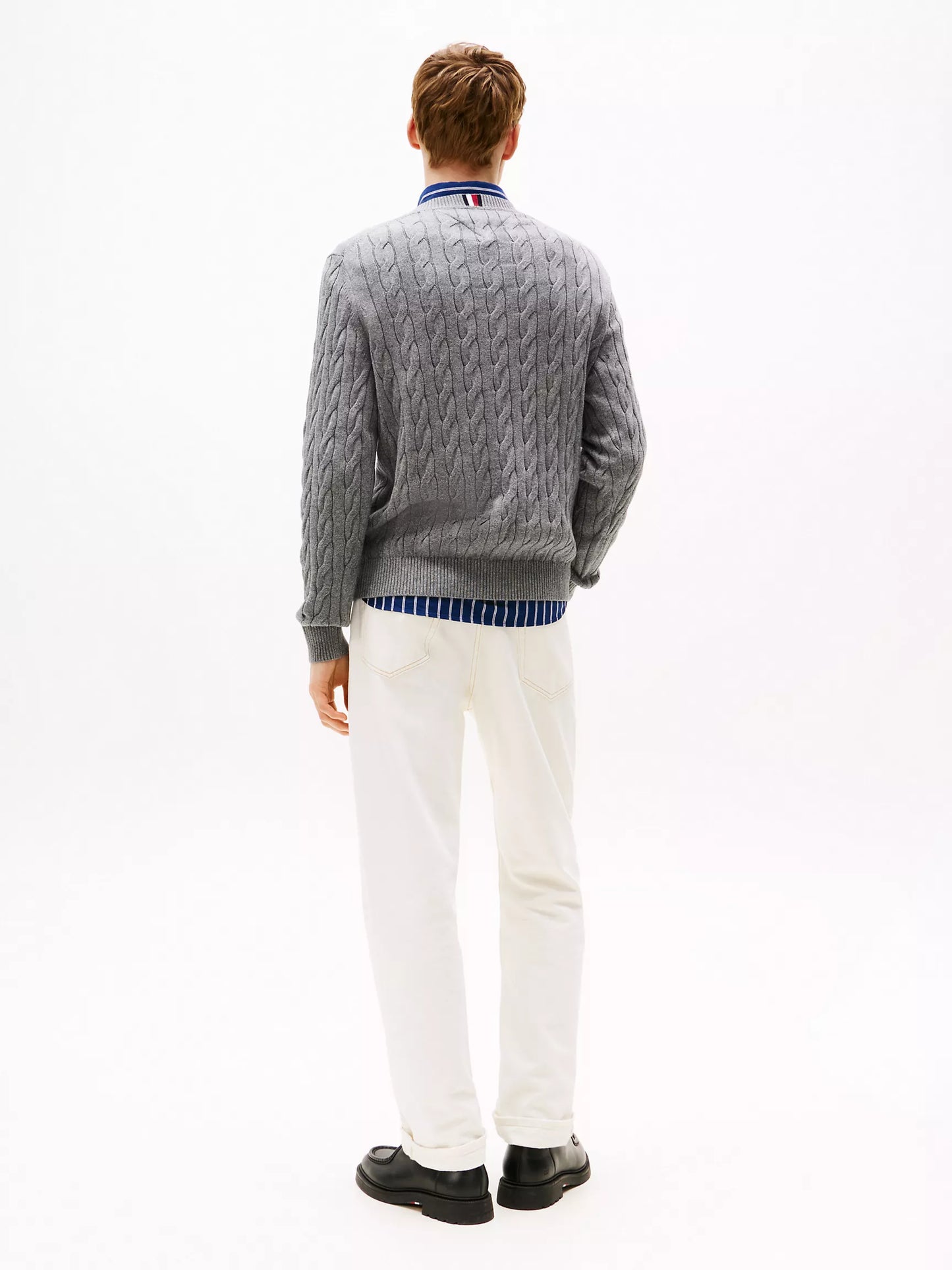 Cable Knit Crewneck Sweater