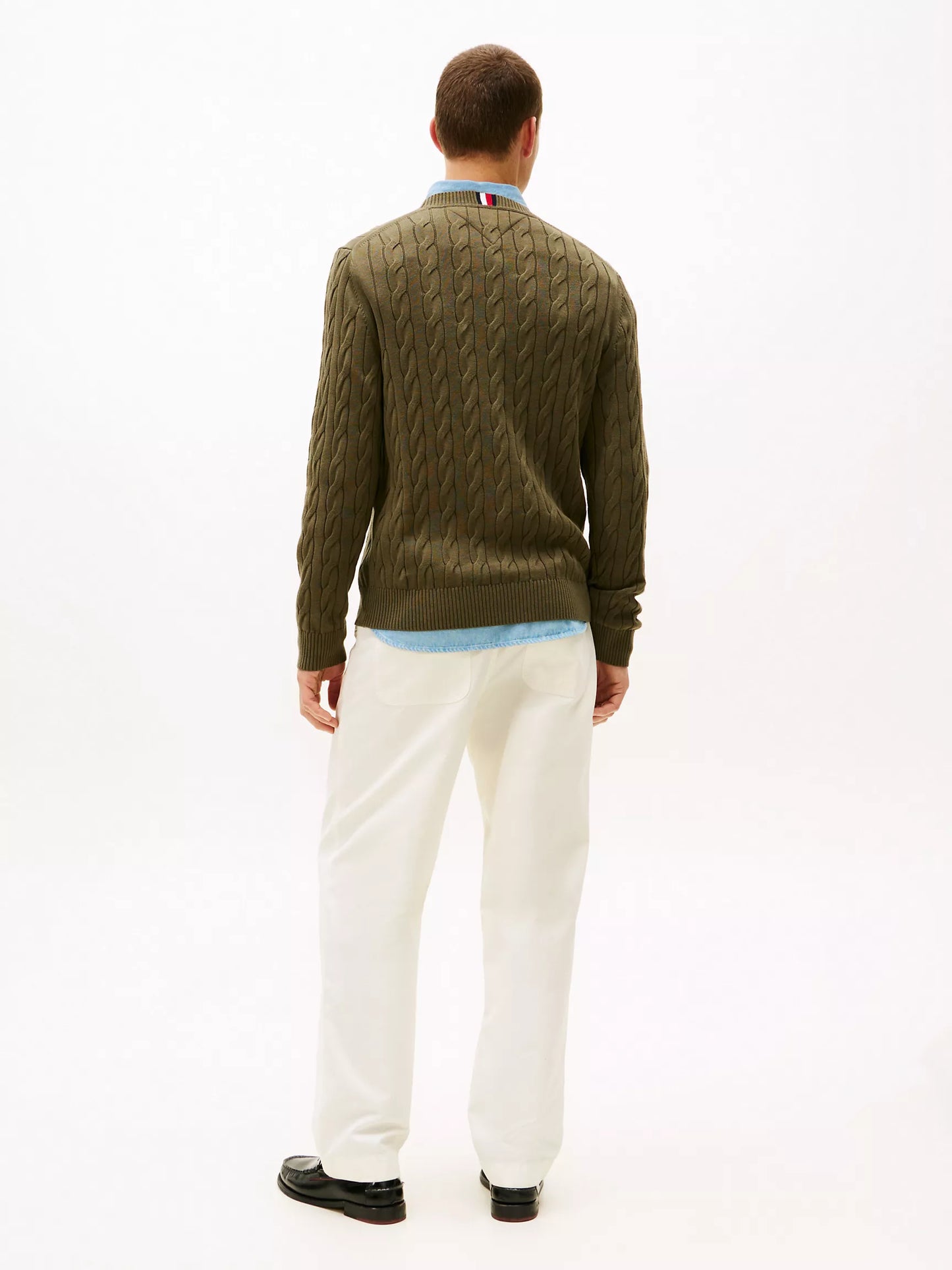 Cable Knit Crewneck Sweater