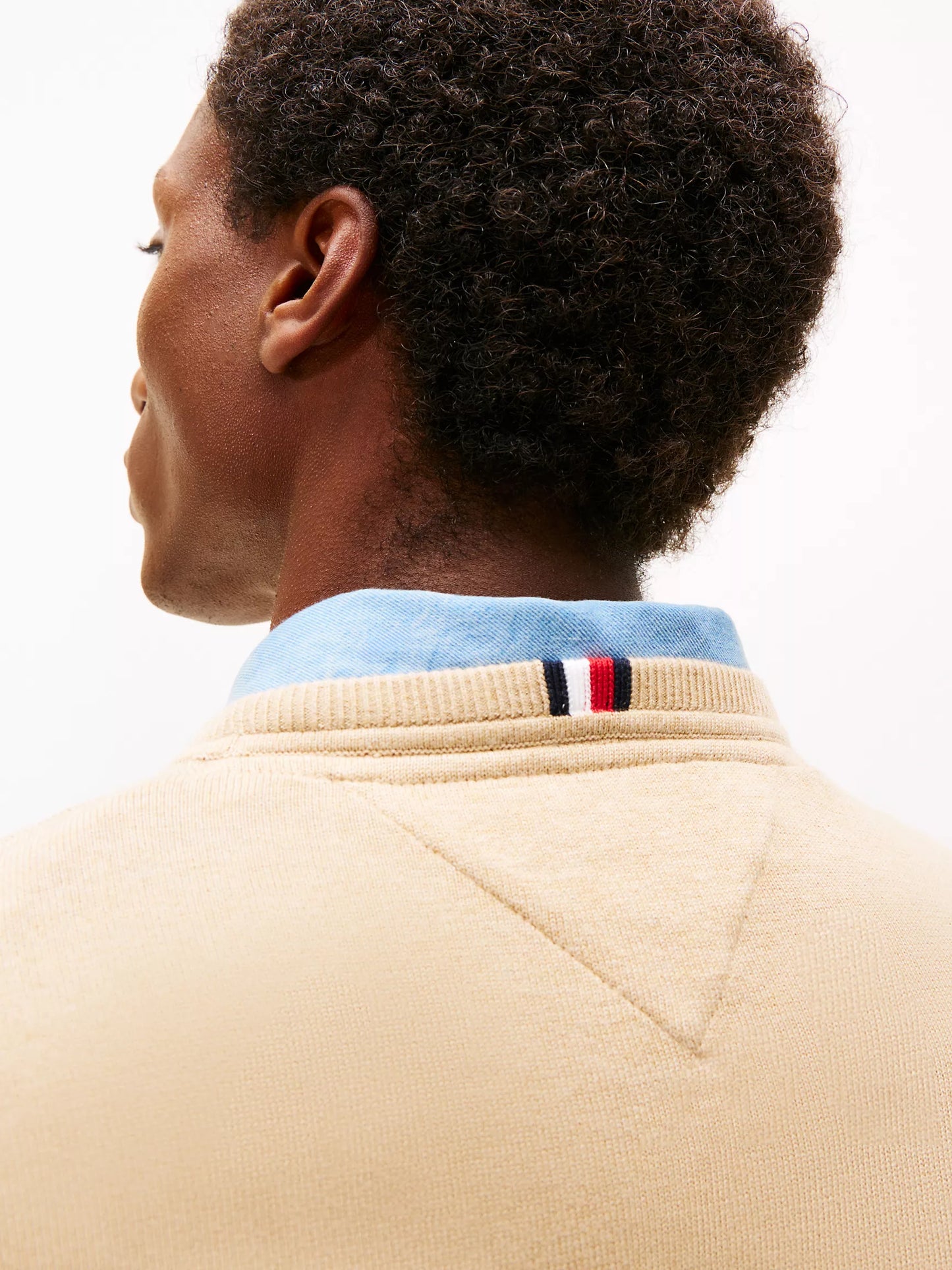 Block-Stripe Crewneck Sweater