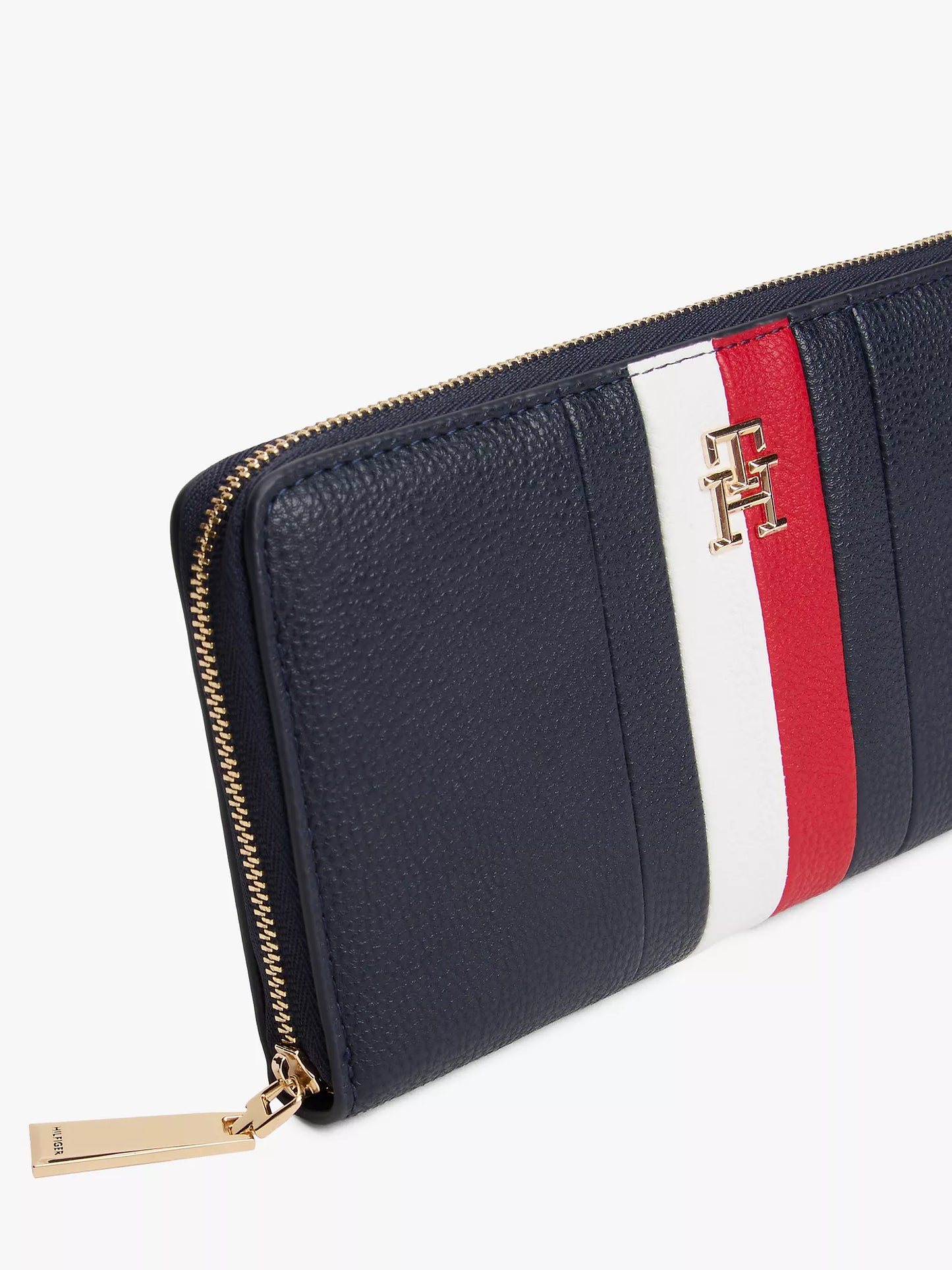 Signature Stripe Zip Wallet