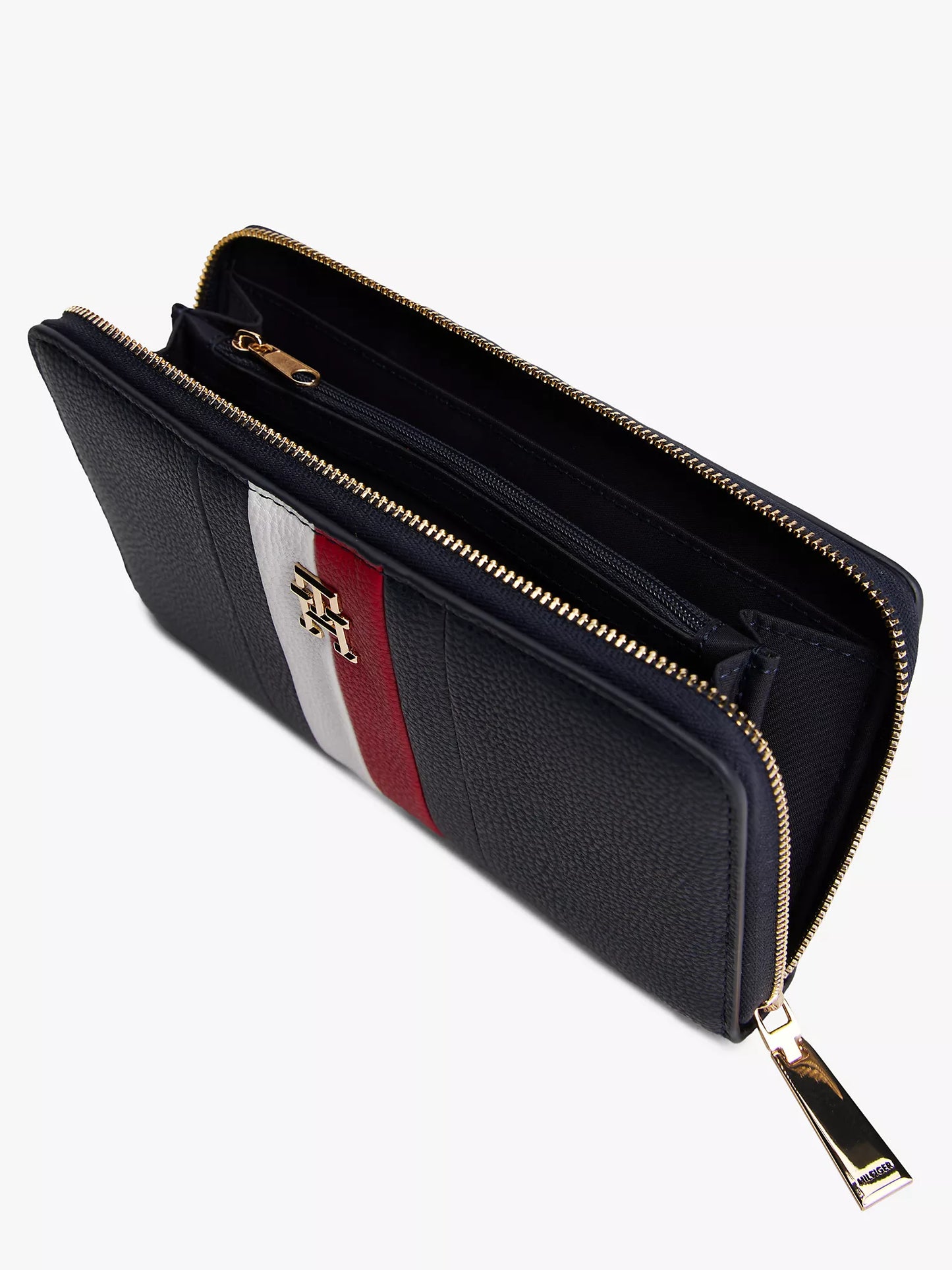Signature Stripe Zip Wallet