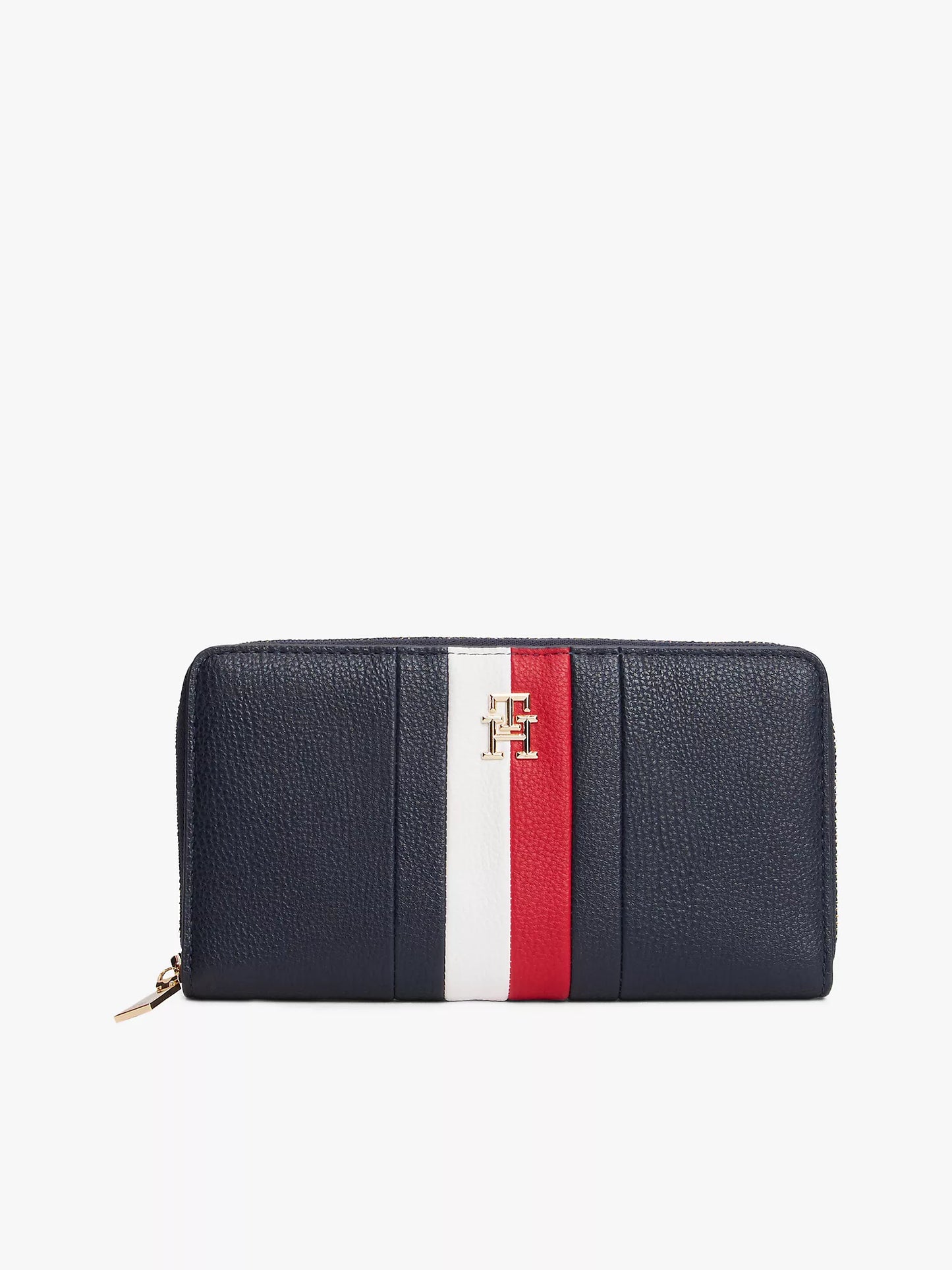 Signature Stripe Zip Wallet