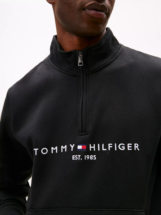 Embroidered Tommy Logo Quarter-Zip