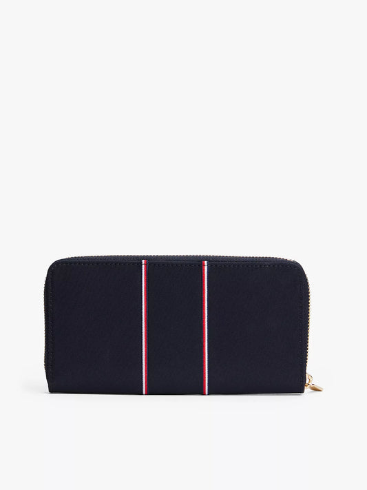 Signature Stripe Zip Wallet