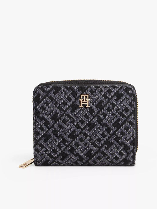Jacquard Monogram Medium Zip Wallet